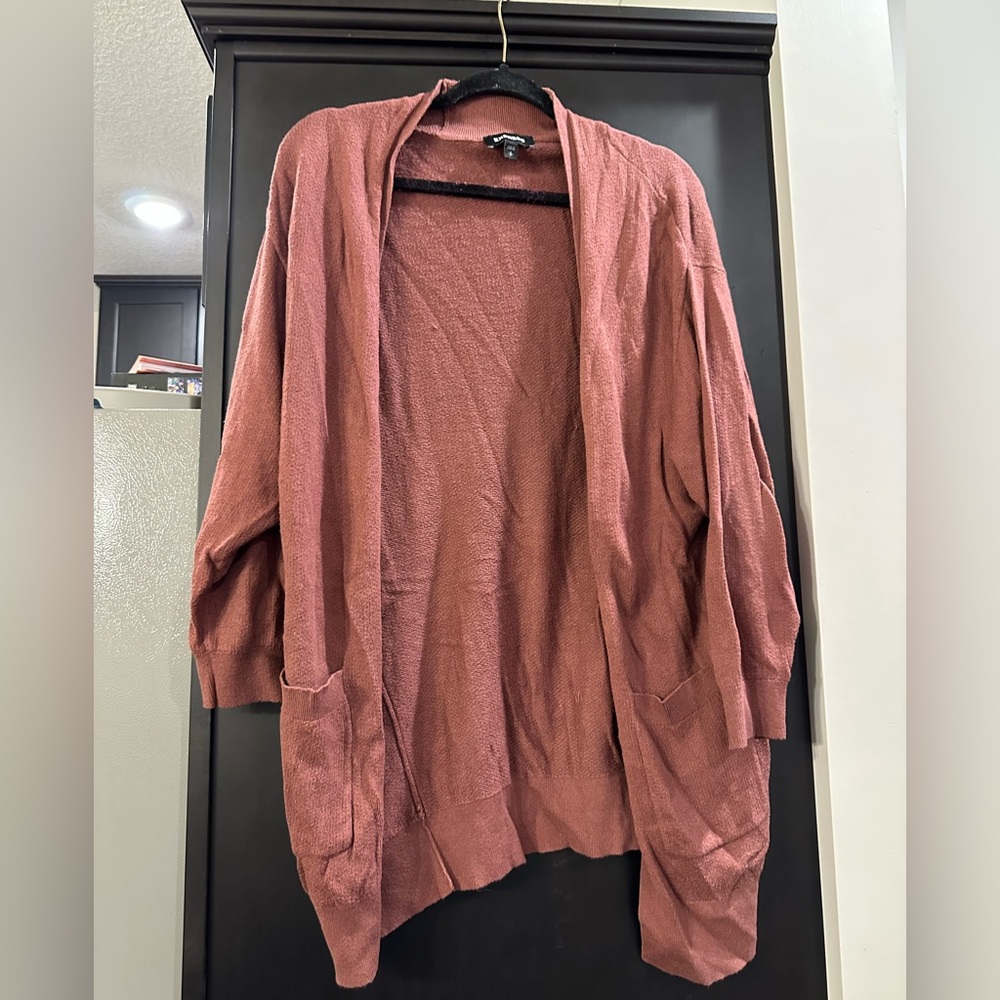 Express Women's Rose Open Cardigan